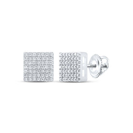 Sterling Silver Gift - Ready Diamond Earrings for Everyday Wear - Splendid Jewellery