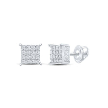 Load image into Gallery viewer, Sterling Silver Luxury Diamond Earrings with Natural Sparkle - Splendid Jewellery