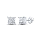 Sterling Silver Luxury Diamond Earrings with Natural Sparkle - Splendid Jewellery