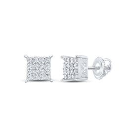 Sterling Silver Luxury Diamond Earrings with Natural Sparkle - Splendid Jewellery