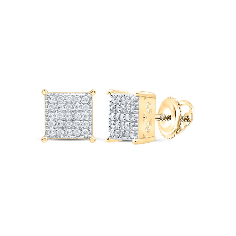 Diamond Earrings in Gold with Elegant Styling - Splendid Jewellery