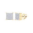 Diamond Earrings in Gold with Elegant Styling - Splendid Jewellery