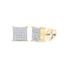 Diamond Earrings in Gold with Elegant Styling - Splendid Jewellery