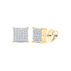 Diamond Earrings in Gold with Elegant Styling - Splendid Jewellery