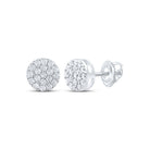 Diamond Earrings in Sterling Silver with Natural Sparkle - Splendid Jewellery