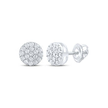 Load image into Gallery viewer, Diamond Earrings in Sterling Silver with Natural Sparkle - Splendid Jewellery