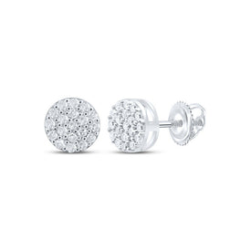 Diamond Earrings in Sterling Silver with Natural Sparkle - Splendid Jewellery