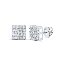 Load image into Gallery viewer, Sterling Silver Elegant Earrings with Diamond with Natural Sparkle - Splendid Jewellery