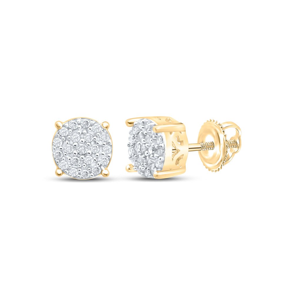 Gold Gift - Ready Diamond Earrings with Elegant Styling - Splendid Jewellery