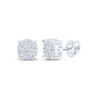 Round Diamond Earrings 1/8 Cttw - Splendid Jewellery