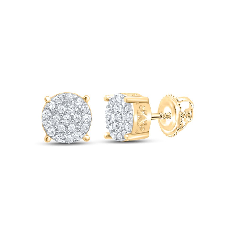 Round Diamond Earrings in Gold Gift Edition - Splendid Jewellery