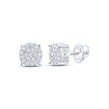 Load image into Gallery viewer, Sterling Silver Luxury Diamond Earrings with Elegant Styling - Splendid Jewellery