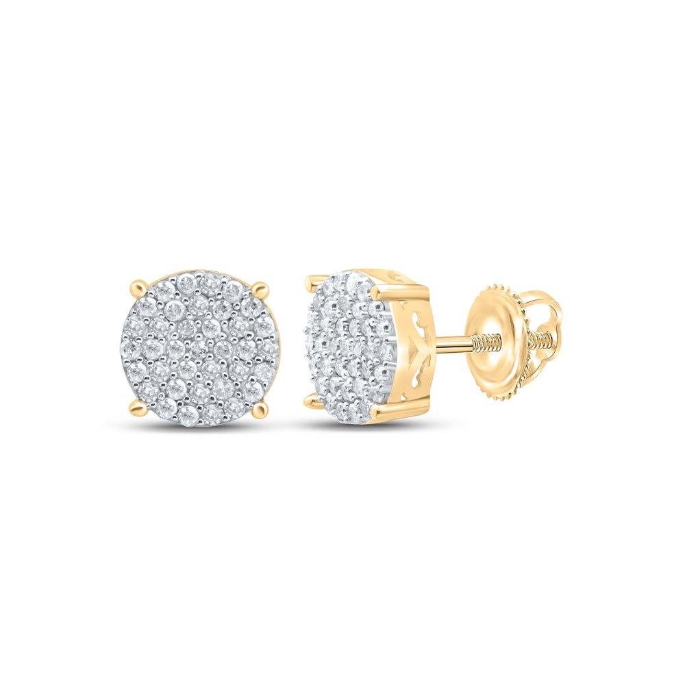 Gold Modern Diamond Earrings with Elegant Styling - Splendid Jewellery