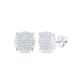 Sterling Silver Modern Diamond Earrings Gift Edition - Splendid Jewellery