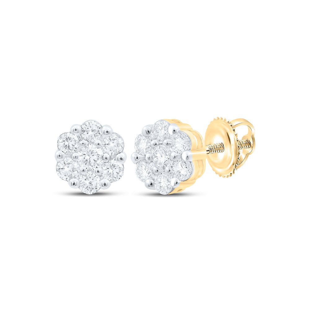 Round Diamond Earrings 3/4 Cttw - Splendid Jewellery