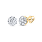14K Yellow Gold Luxury Diamond Earrings for Everyday Wear - Splendid Jewellery