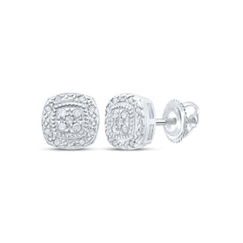 Sterling Silver Elegant Earrings with Diamond with Elegant Styling - Splendid Jewellery