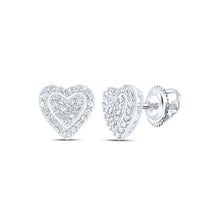 Load image into Gallery viewer, Round Diamond Earrings in Sterling Silver Gift Edition - Splendid Jewellery