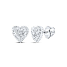 Round Diamond Earrings in Sterling Silver Gift Edition - Splendid Jewellery