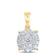 Load image into Gallery viewer, 10K Yellow Gold Round Diamond Fashion Pendant 2 Cttw - Splendid Jewellery