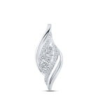 Sterling Silver Round Diamond Gift Pendant 1/12 Cttw - Splendid Jewellery