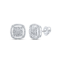 Load image into Gallery viewer, Sterling Silver Diamond Earrings for Everyday Wear Gift Edition - Splendid Jewellery