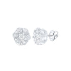 Sterling Silver Round Diamond Earrings Gift Edition - Splendid Jewellery
