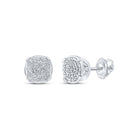 Sterling Silver Gift - Ready Diamond Earrings with Fine Detail - Splendid Jewellery