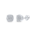 Sterling Silver Gift - Ready Diamond Earrings with Fine Detail - Splendid Jewellery