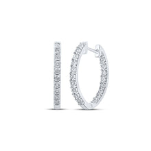 Load image into Gallery viewer, Sterling Silver Modern Diamond Earrings with Elegant Styling - Splendid Jewellery