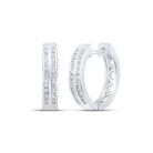 Round Diamond Hoop Earrings 1/3 Cttw - Splendid Jewellery