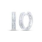 Round Diamond Hoop Earrings 1/3 Cttw - Splendid Jewellery