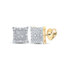 14K Yellow Gold Luxury Diamond Earrings with Elegant Styling - Splendid Jewellery