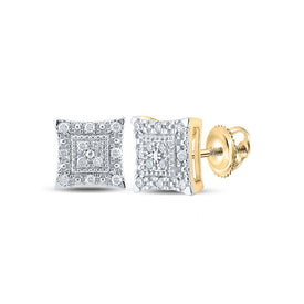 14K Yellow Gold Luxury Diamond Earrings with Elegant Styling - Splendid Jewellery