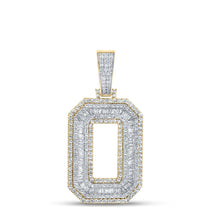 Load image into Gallery viewer, 14K Two - tone Gold Baguette Diamond Cn Initial "O" Charm Pendant 2 1/5 Cttw - Splendid Jewellery