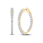 14K Yellow Gold Modern Diamond Earrings for Everyday Wear - Splendid Jewellery