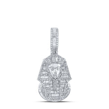Load image into Gallery viewer, Sterling Silver Round Diamond P1 Egyptian Queen Charm Pendant 2 1/2 Cttw - Splendid Jewellery