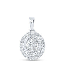 Load image into Gallery viewer, Sterling Silver Round Diamond P3 Gift Pendant 1/5 Cttw - Splendid Jewellery