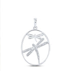 Sterling Silver Round Diamond Gift Pendant 1/10 Cttw - Splendid Jewellery