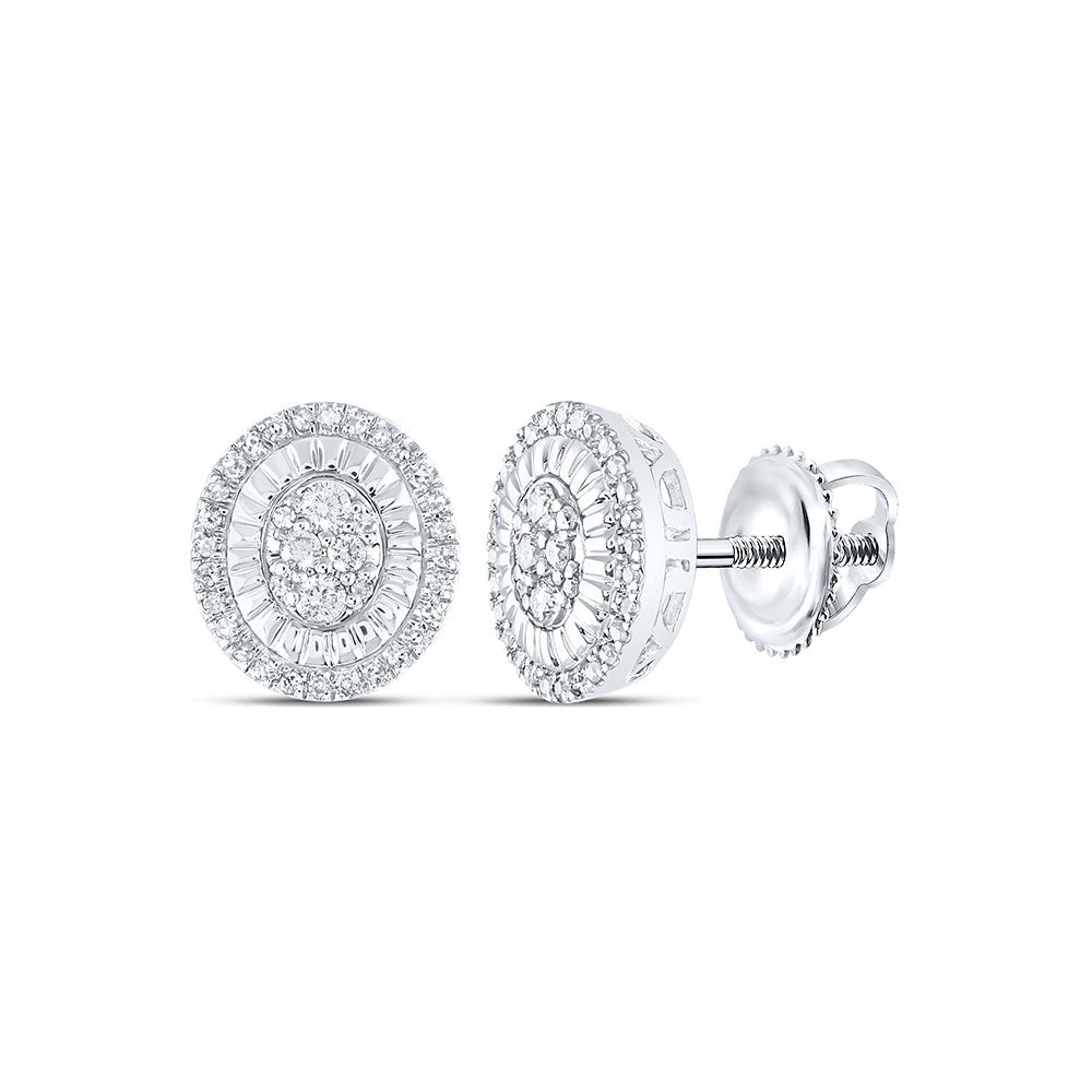 Sterling Silver Diamond Earrings for Everyday Wear with Natural Sparkle - Splendid Jewellery