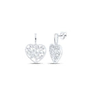Sterling Silver Luxury Diamond Earrings with Fine Detail - Splendid Jewellery