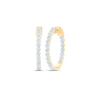 10K Yellow Gold Diamond Earrings for Everyday Wear Gift Edition - Splendid Jewellery
