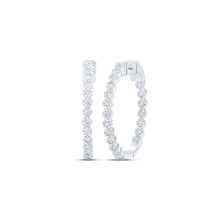 Load image into Gallery viewer, Diamond Hoop Earrings with Natural Sparkle Gift Edition - Splendid Jewellery