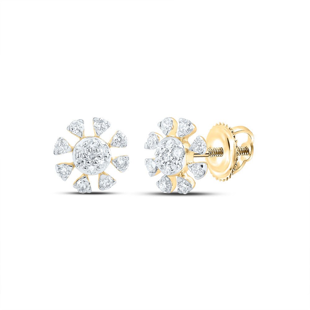 Round Diamond Earrings 1/3 Cttw - Splendid Jewellery