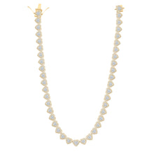 Load image into Gallery viewer, 10K Yellow Gold Round Diamond Fashion Necklace(18 Inch) 81/2 Cttw - Splendid Jewellery