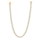 10K Yellow Gold Round Diamond Fashion Necklace(18 Inch) 81/2 Cttw - Splendid Jewellery