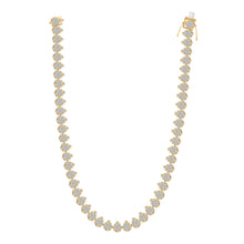 Load image into Gallery viewer, 10K Yellow Gold Round Diamond Fashion Necklace(18 Inch) 6 1/2 Cttw - Splendid Jewellery