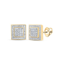 Load image into Gallery viewer, Diamond Earrings in 10K Yellow Gold with Elegant Styling - Splendid Jewellery