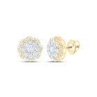 10K Yellow Gold Luxury Diamond Earrings with Elegant Styling - Splendid Jewellery