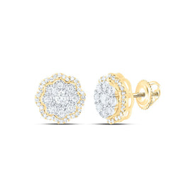 10K Yellow Gold Luxury Diamond Earrings with Elegant Styling - Splendid Jewellery